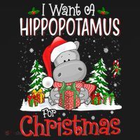 I Want A Hippopotamus For Christmas Xmas Hippo Mousepad thumb 1