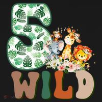 Im Wild And 5 Birthday Safari Jungle Zoo 5th Bday Fifth Gift Mousepad thumb 1