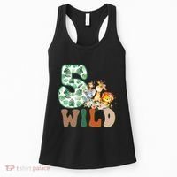 Im Wild And 5 Birthday Safari Jungle Zoo 5th Bday Fifth Gift Women's Tank Top thumb 0