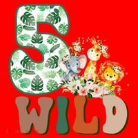 Im Wild And 5 Birthday Safari Jungle Zoo 5th Bday Fifth Gift Santa Hat thumb 1