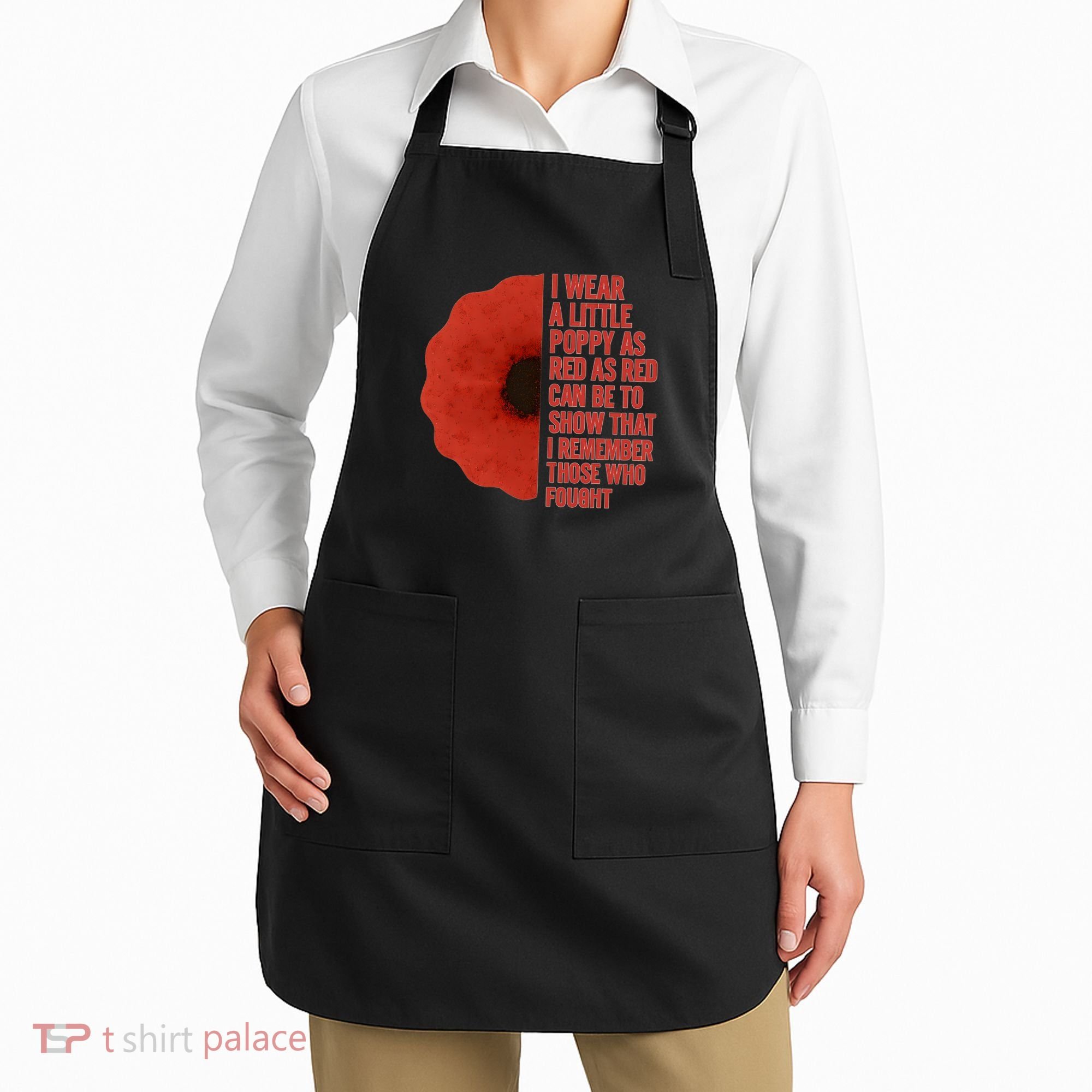 I Wear a Little Poppy Apron