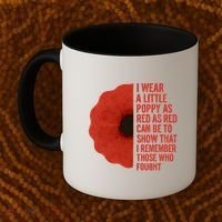 I Wear a Little Poppy Coffee Mug thumb 2