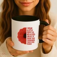 I Wear a Little Poppy Coffee Mug thumb 3