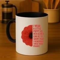 I Wear a Little Poppy Coffee Mug thumb 4