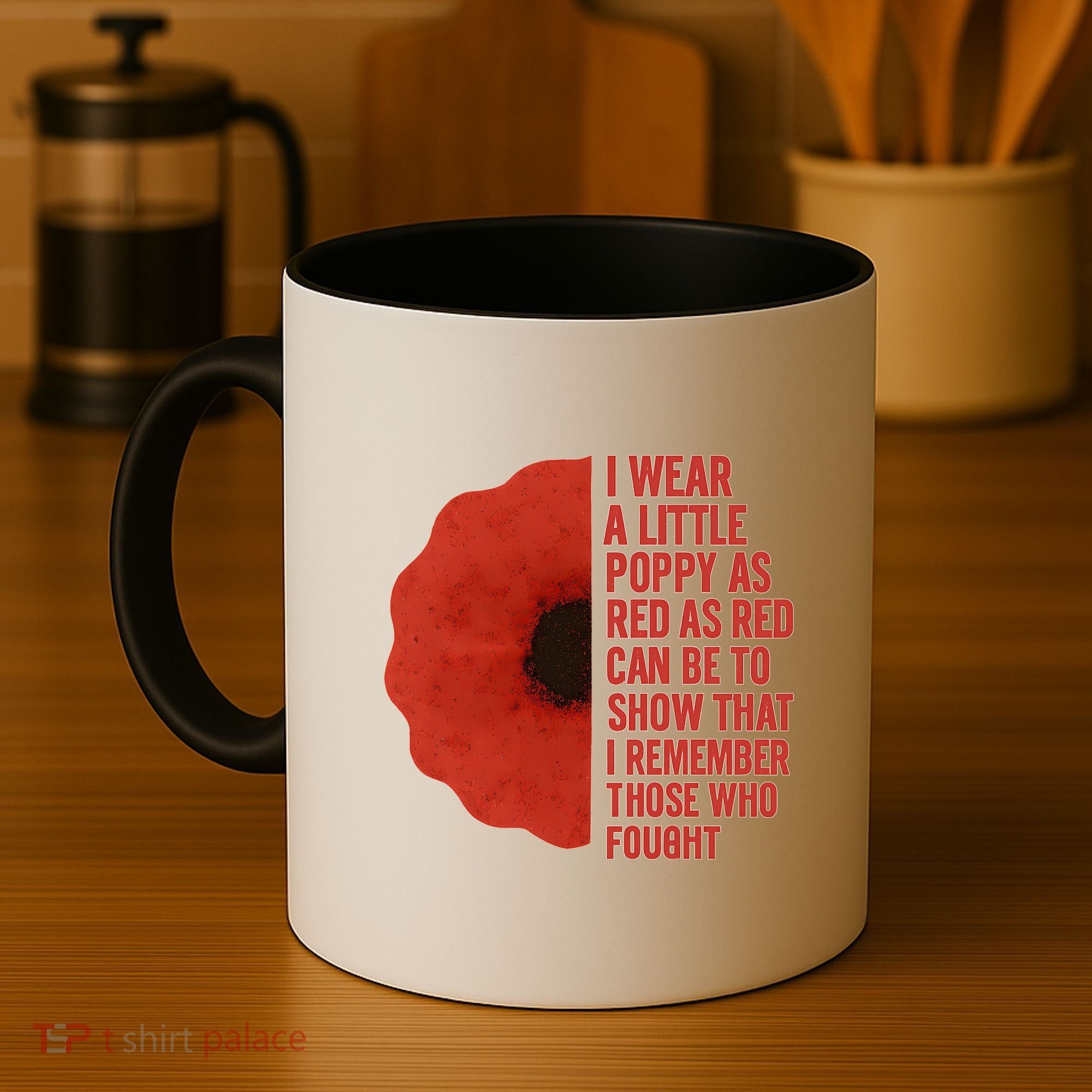 I Wear a Little Poppy Coffee Mug