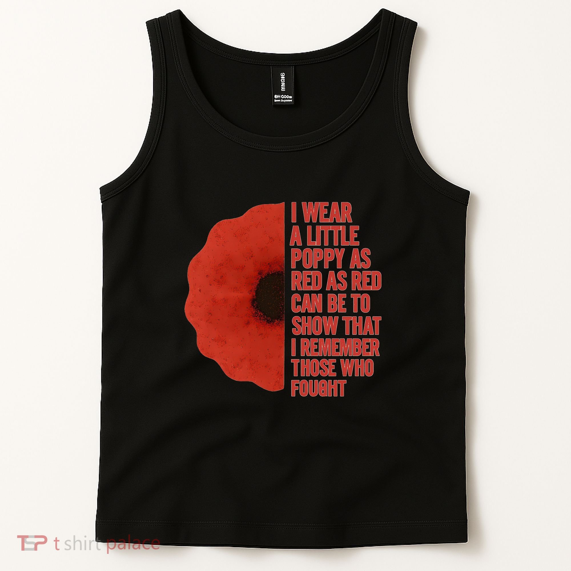 I Wear a Little Poppy Tank Top