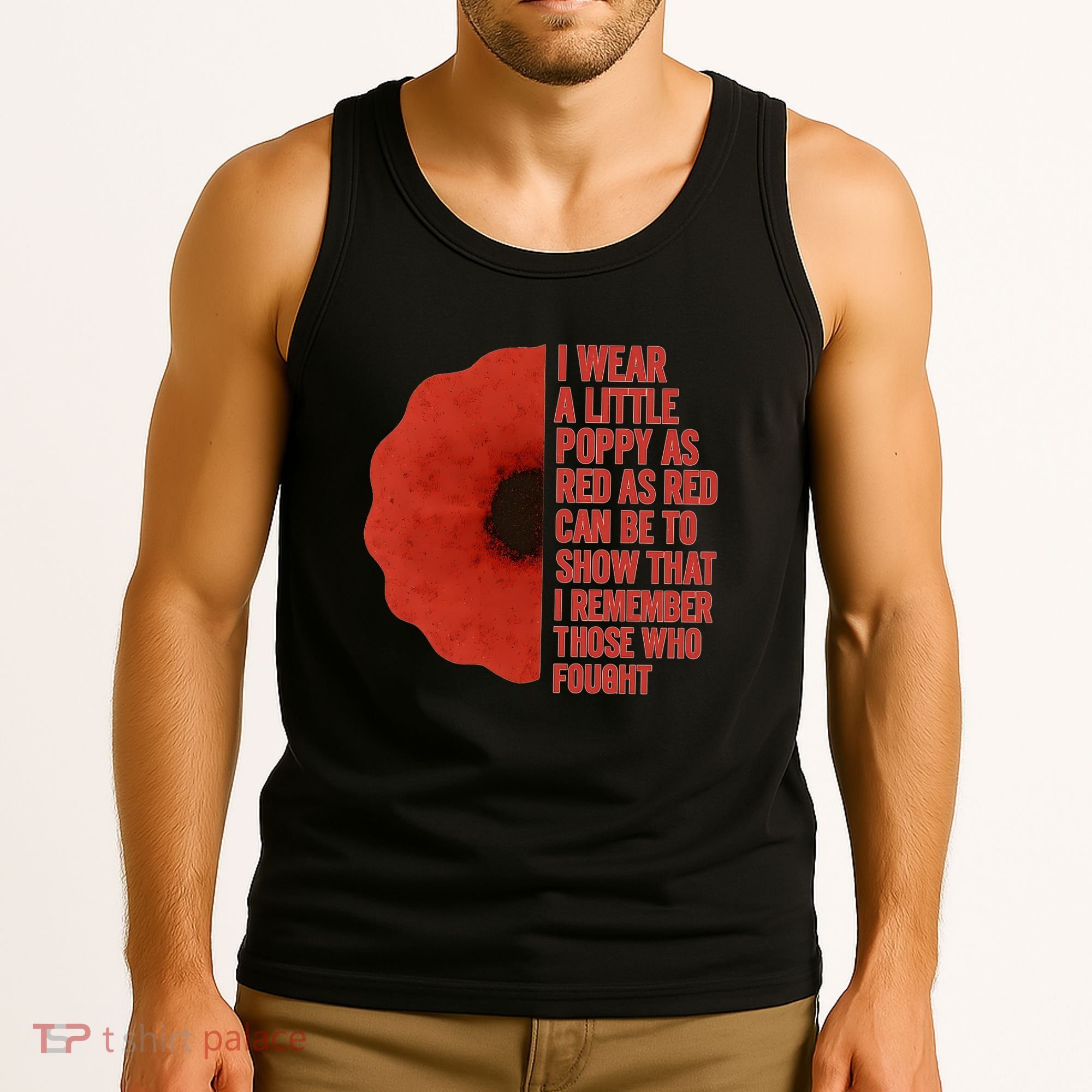 I Wear a Little Poppy Tank Top