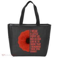 I Wear a Little Poppy Tote Bag thumb 0