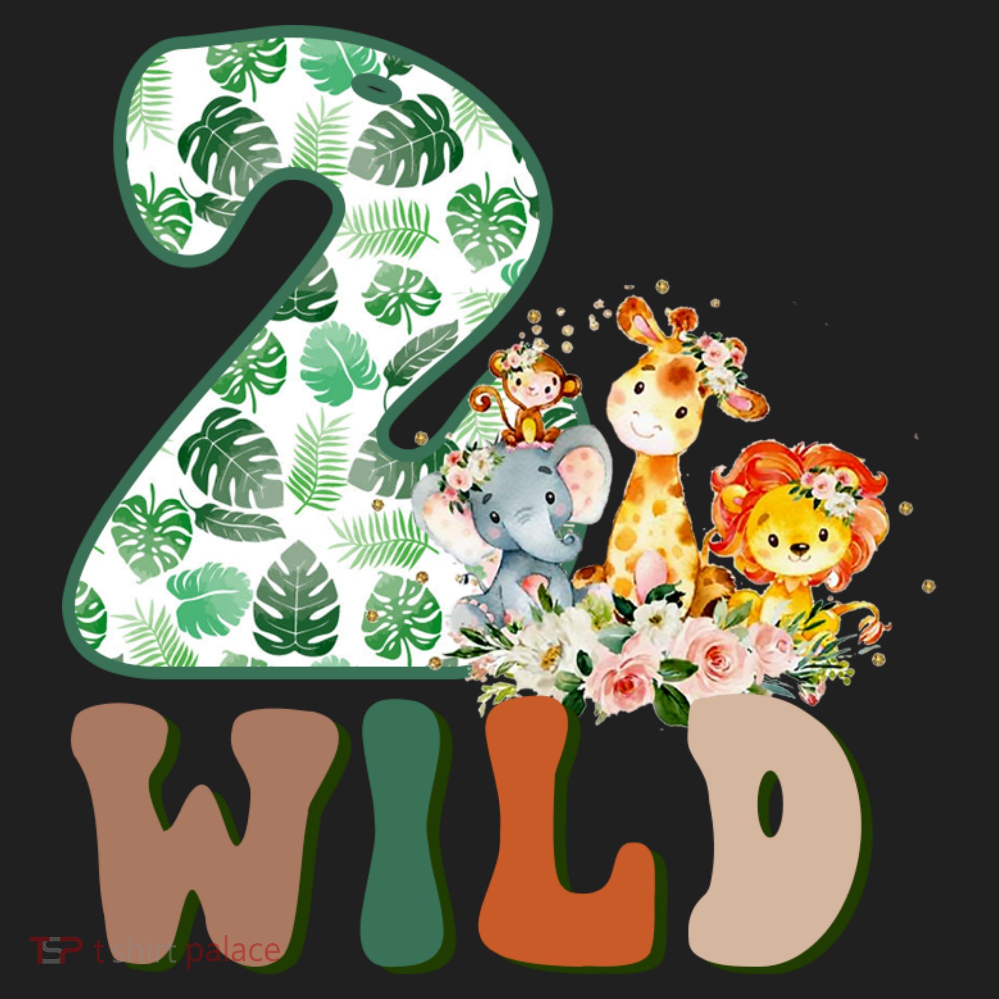 Im Wild And 2 Birthday Safari Jungle Zoo 2nd Bday Fifth Gift Women's Sweatshirt