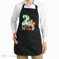 Im Wild And 2 Birthday Safari Jungle Zoo 2nd Bday Fifth Gift Apron thumb 2
