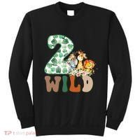 Im Wild And 2 Birthday Safari Jungle Zoo 2nd Bday Fifth Gift Sweatshirt thumb 0