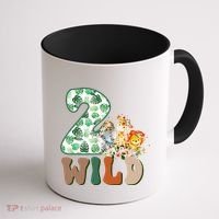 Im Wild And 2 Birthday Safari Jungle Zoo 2nd Bday Fifth Gift Coffee Mug thumb 1