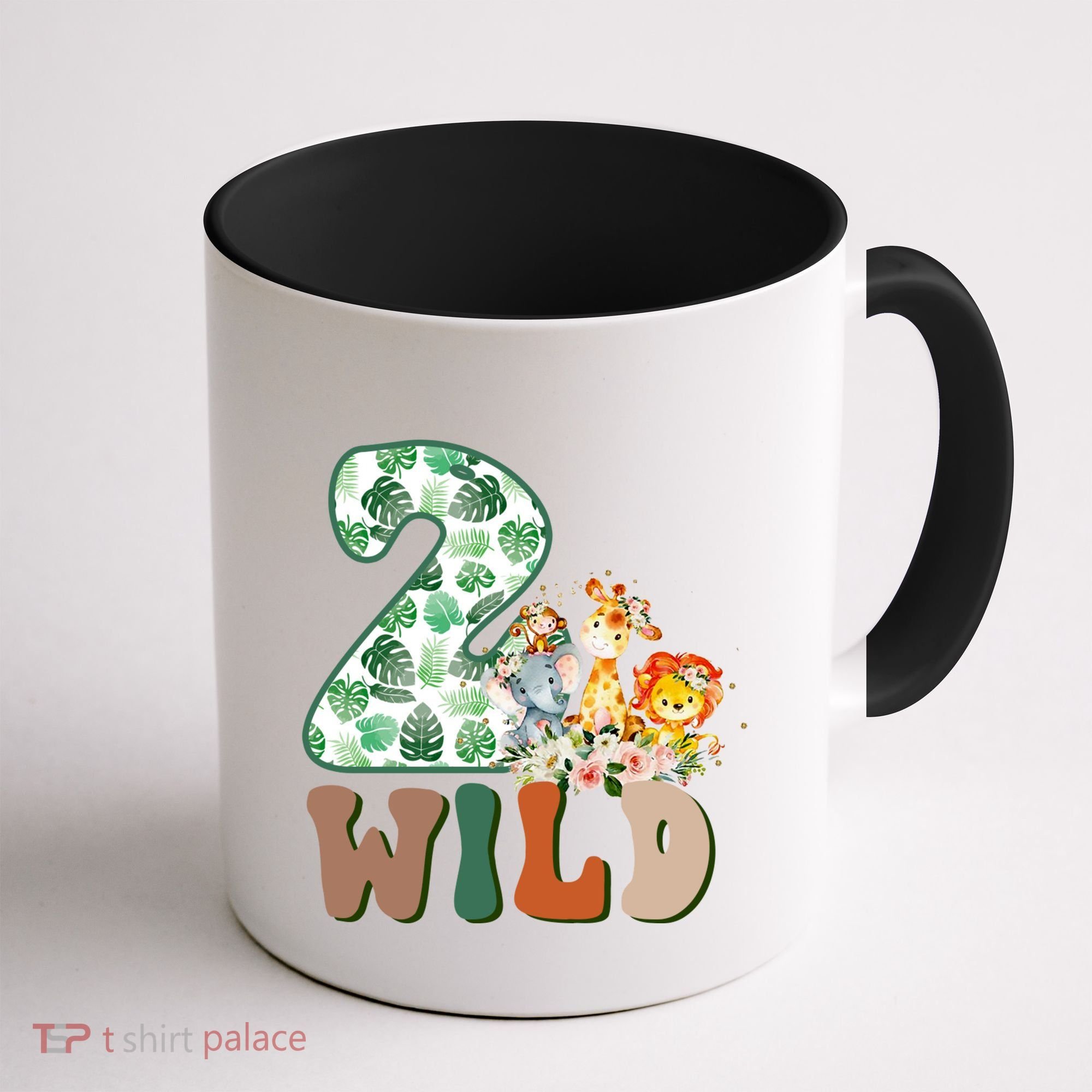 Im Wild And 2 Birthday Safari Jungle Zoo 2nd Bday Fifth Gift Coffee Mug