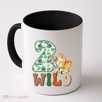 Im Wild And 2 Birthday Safari Jungle Zoo 2nd Bday Fifth Gift Coffee Mug thumb 0
