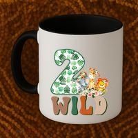 Im Wild And 2 Birthday Safari Jungle Zoo 2nd Bday Fifth Gift Coffee Mug thumb 2