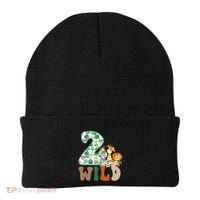 Im Wild And 2 Birthday Safari Jungle Zoo 2nd Bday Fifth Gift Beanie thumb 0