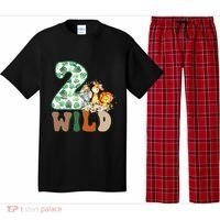 Im Wild And 2 Birthday Safari Jungle Zoo 2nd Bday Fifth Gift Pajama Set thumb 0