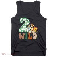 Im Wild And 2 Birthday Safari Jungle Zoo 2nd Bday Fifth Gift Tank Top thumb 0