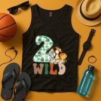 Im Wild And 2 Birthday Safari Jungle Zoo 2nd Bday Fifth Gift Tank Top thumb 4