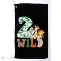 Im Wild And 2 Birthday Safari Jungle Zoo 2nd Bday Fifth Gift Golf Towel thumb 0