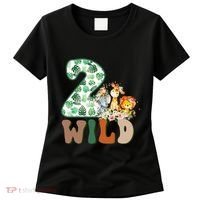 Im Wild And 2 Birthday Safari Jungle Zoo 2nd Bday Fifth Gift Women's T-Shirt thumb 0