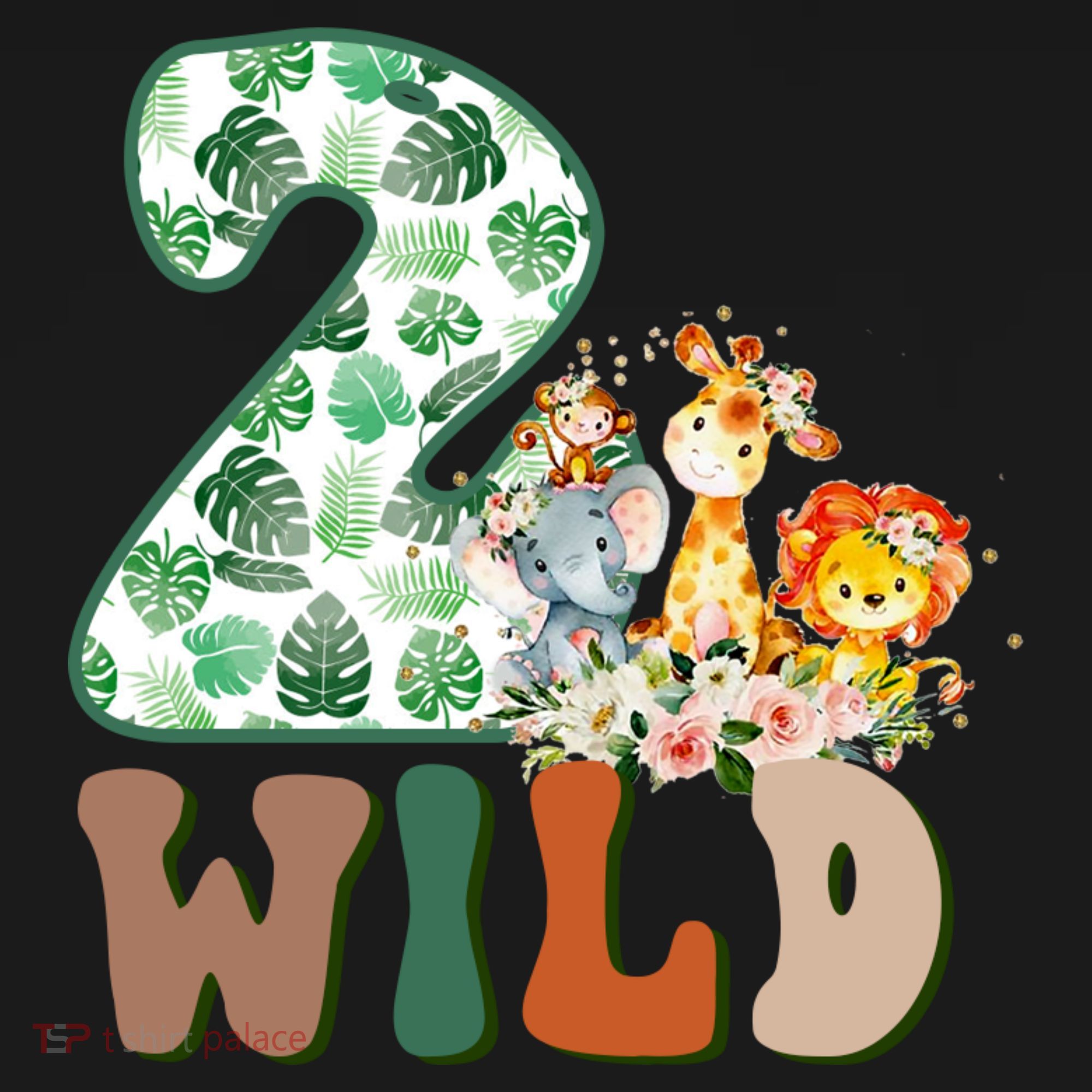 Im Wild And 2 Birthday Safari Jungle Zoo 2nd Bday Fifth Gift Kids Sweatshirt