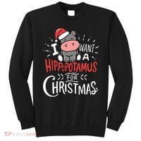 I Want A Hippopotamus For Christmas Funny Cute Sweatshirt thumb 0