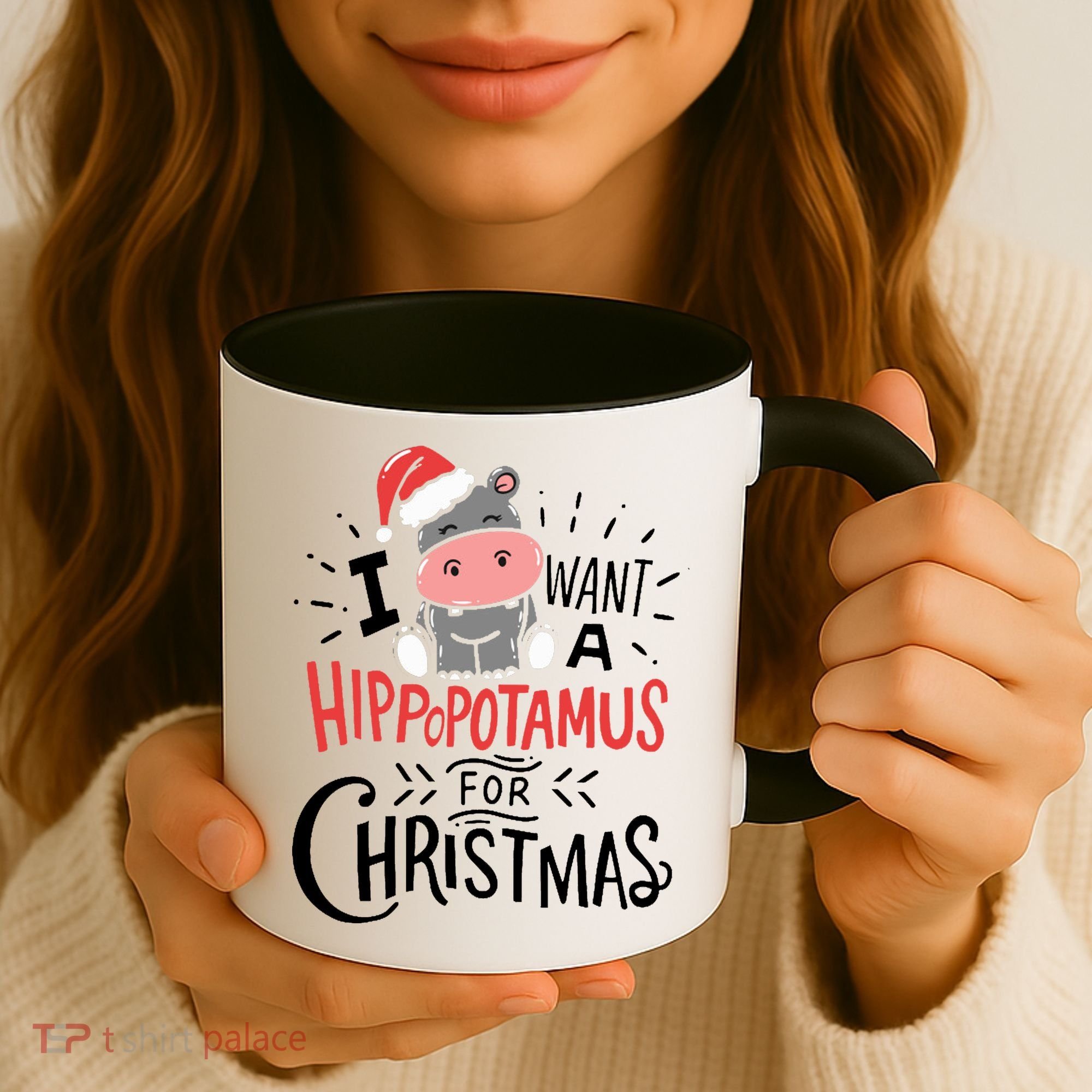I Want A Hippopotamus For Christmas Funny Cute Coffee Mug