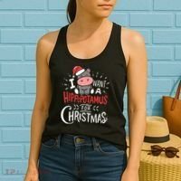 I Want A Hippopotamus For Christmas Funny Cute Women's Tank Top thumb 2
