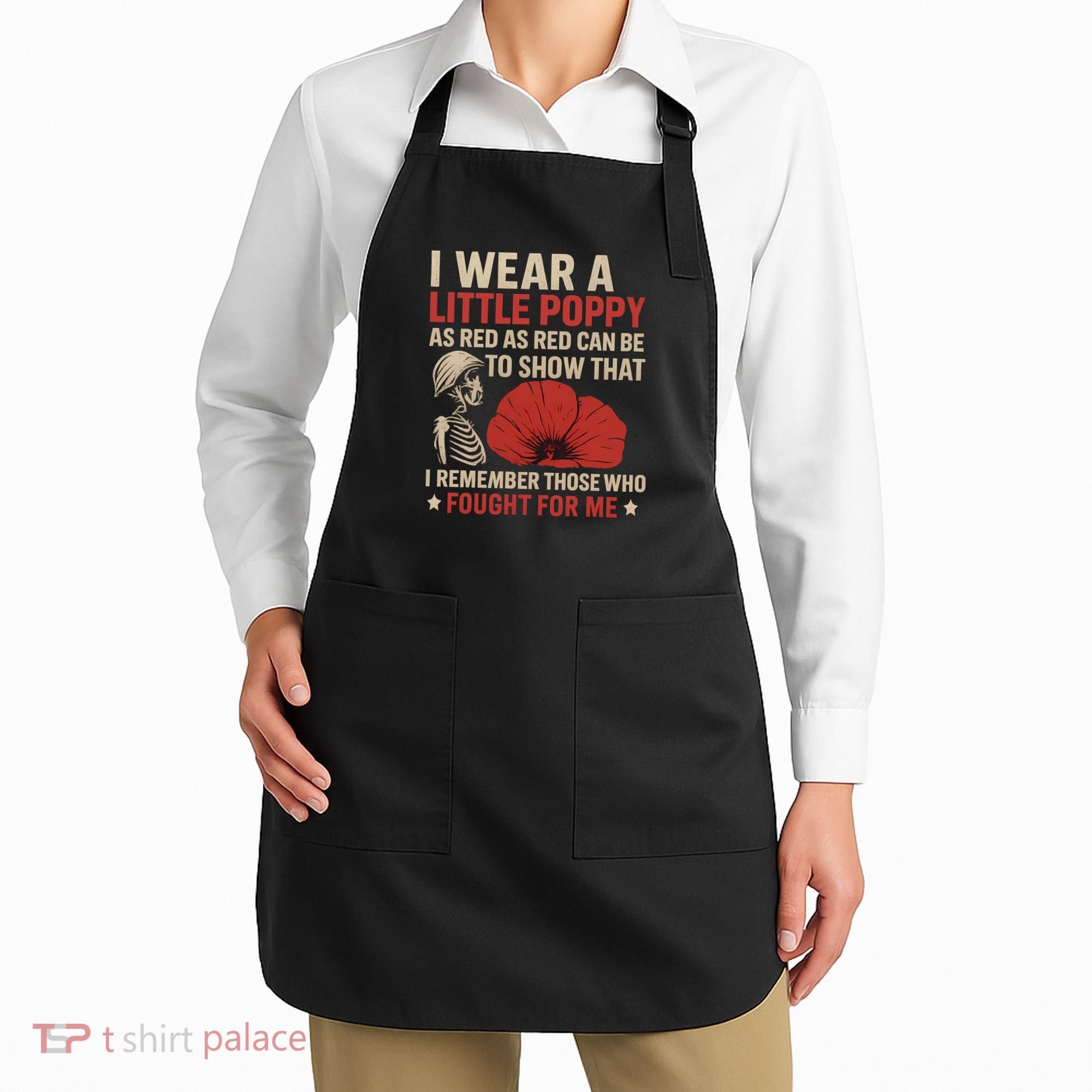 I Wear a Little Poppy Apron