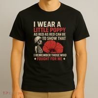 I Wear a Little Poppy T-Shirt thumb 3