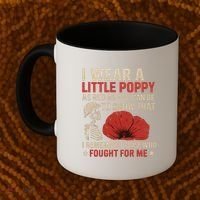 I Wear a Little Poppy Coffee Mug thumb 2
