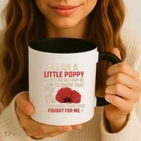 I Wear a Little Poppy Coffee Mug thumb 3