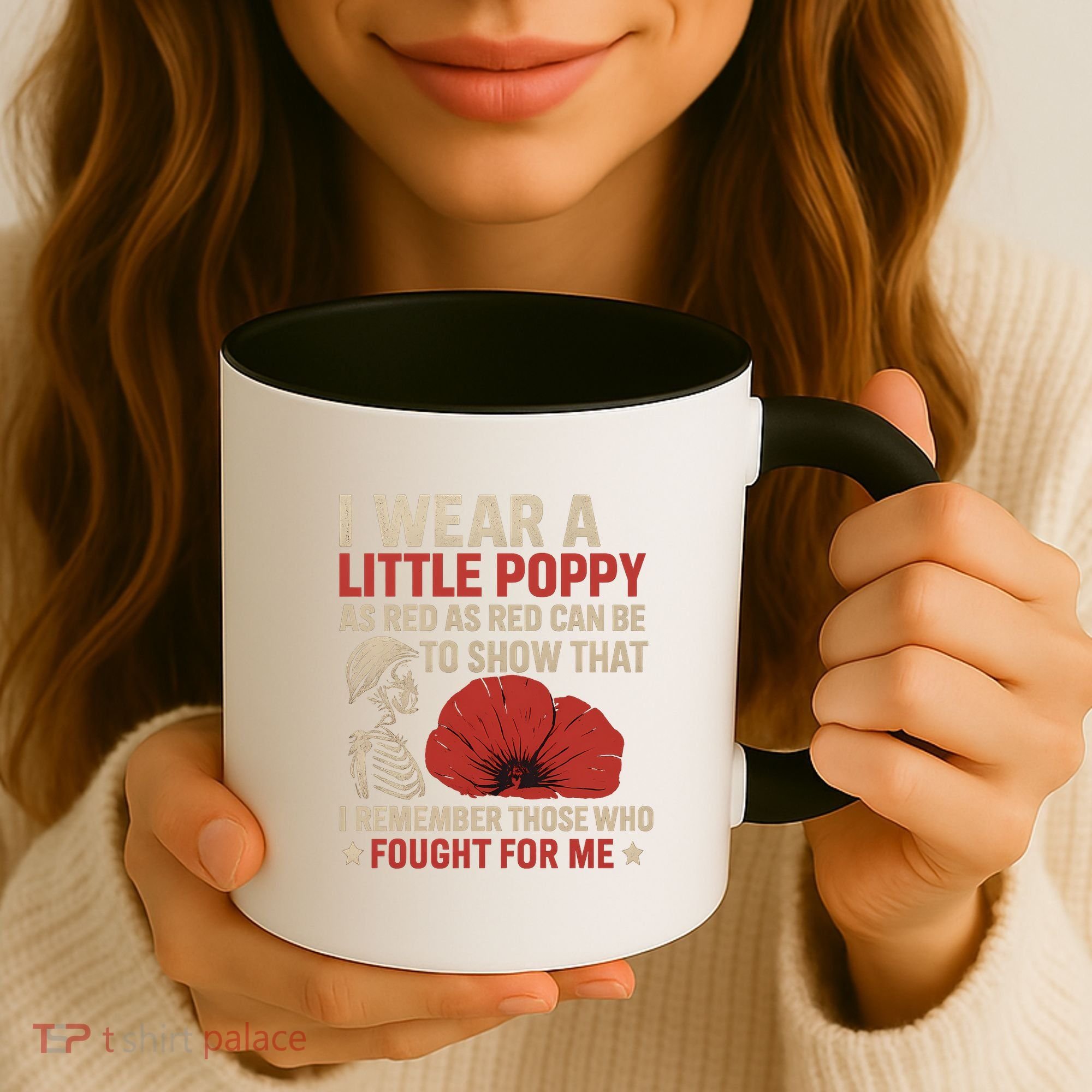 I Wear a Little Poppy Coffee Mug