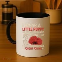 I Wear a Little Poppy Coffee Mug thumb 4
