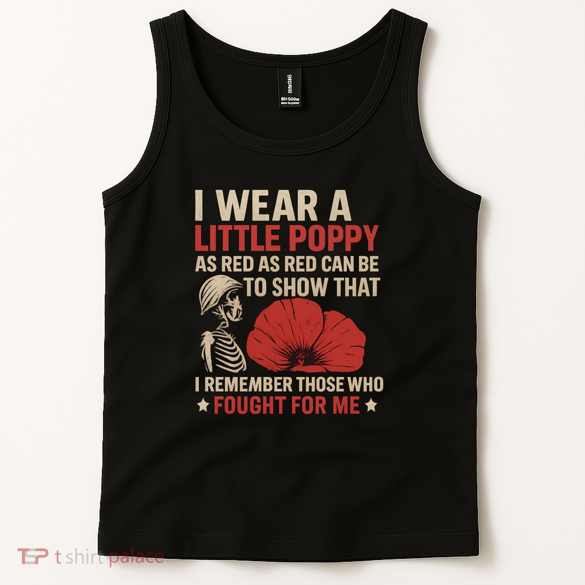 I Wear a Little Poppy Tank Top