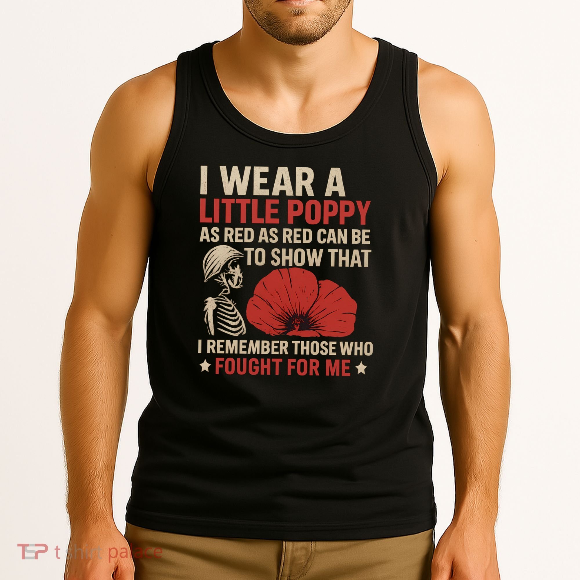 I Wear a Little Poppy Tank Top