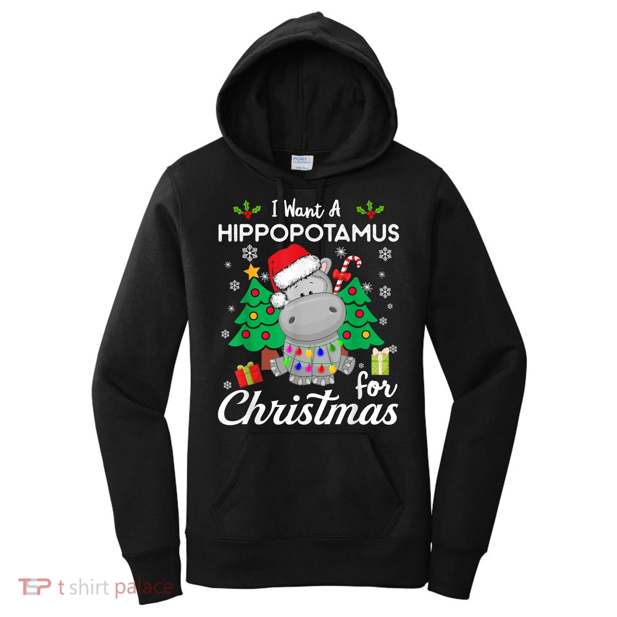 I Want A Hippopotamus For Christmas Xmas Costume Gift Women's Hoodie