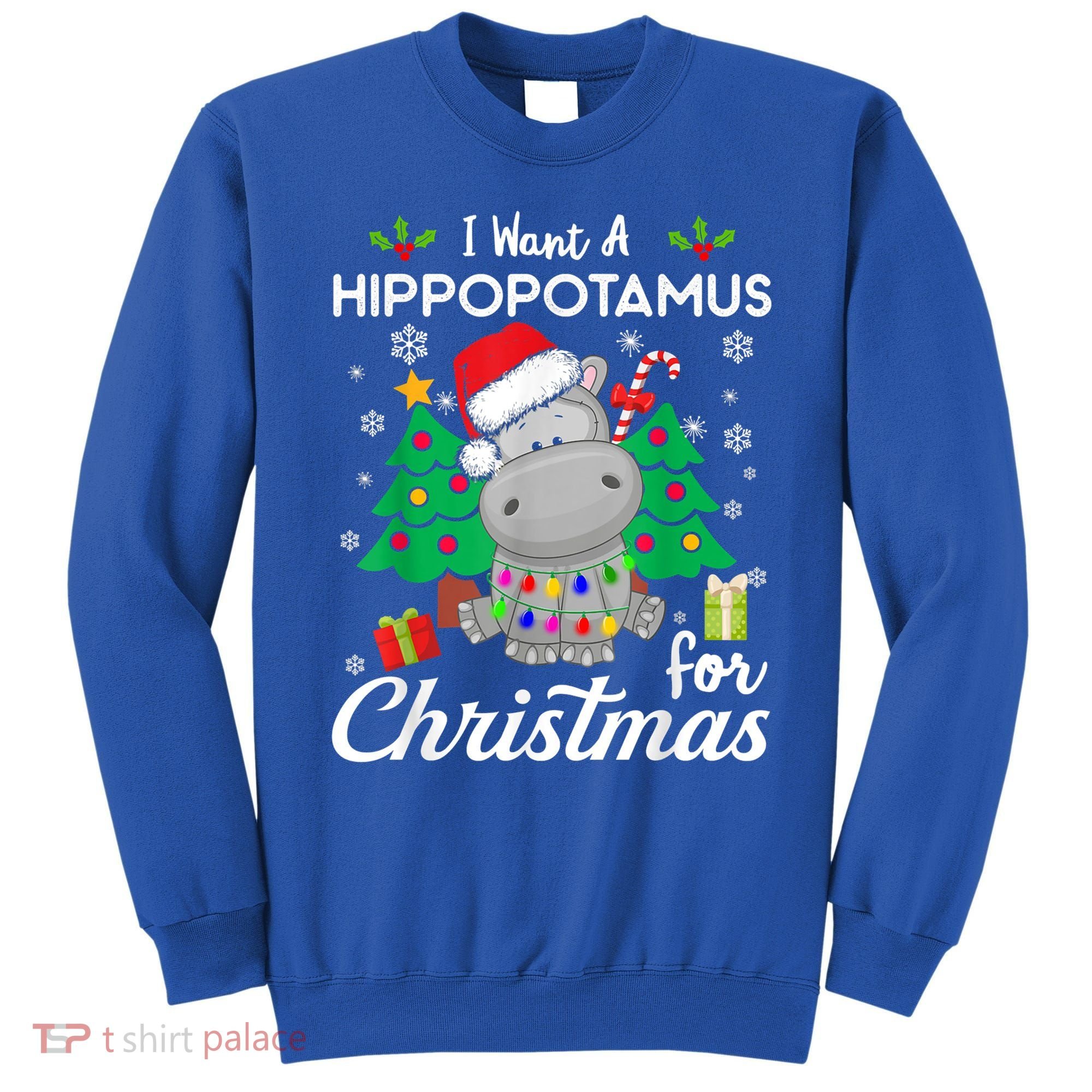 I Want A Hippopotamus For Christmas Xmas Costume Gift Sweatshirt