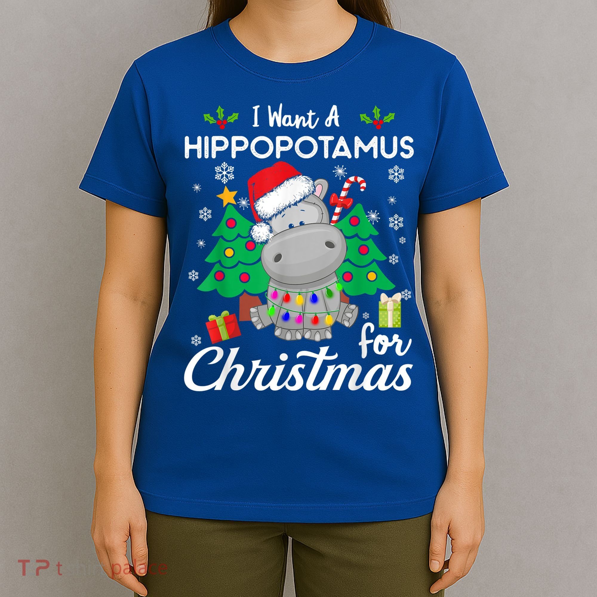 I Want A Hippopotamus For Christmas Xmas Costume Gift T-Shirt