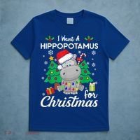 I Want A Hippopotamus For Christmas Xmas Costume Gift T-Shirt thumb 5