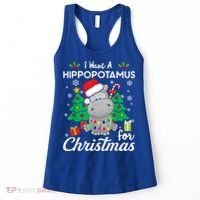 I Want A Hippopotamus For Christmas Xmas Costume Gift Women's Tank Top thumb 0