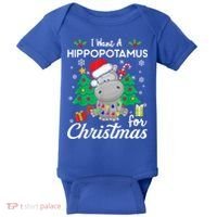 I Want A Hippopotamus For Christmas Xmas Costume Gift Baby Bodysuit thumb 0