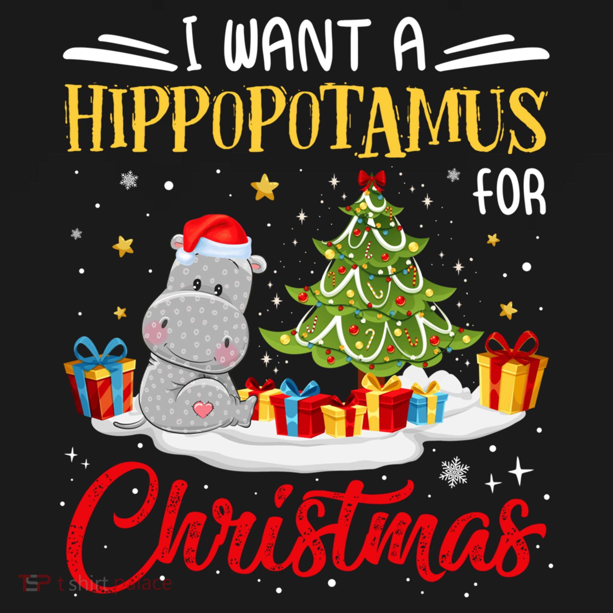 I Want A Hippopotamus For Christmas Xmas Hippo Christmas Gift Women's Hoodie