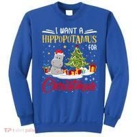 I Want A Hippopotamus For Christmas Xmas Hippo Christmas Gift Sweatshirt thumb 0