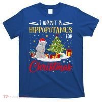 I Want A Hippopotamus For Christmas Xmas Hippo Christmas Gift T-Shirt thumb 0