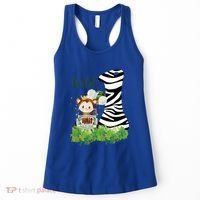 Im Wild And 1 Zoo Theme Birthday Safari Jungle Animal Women's Tank Top thumb 0