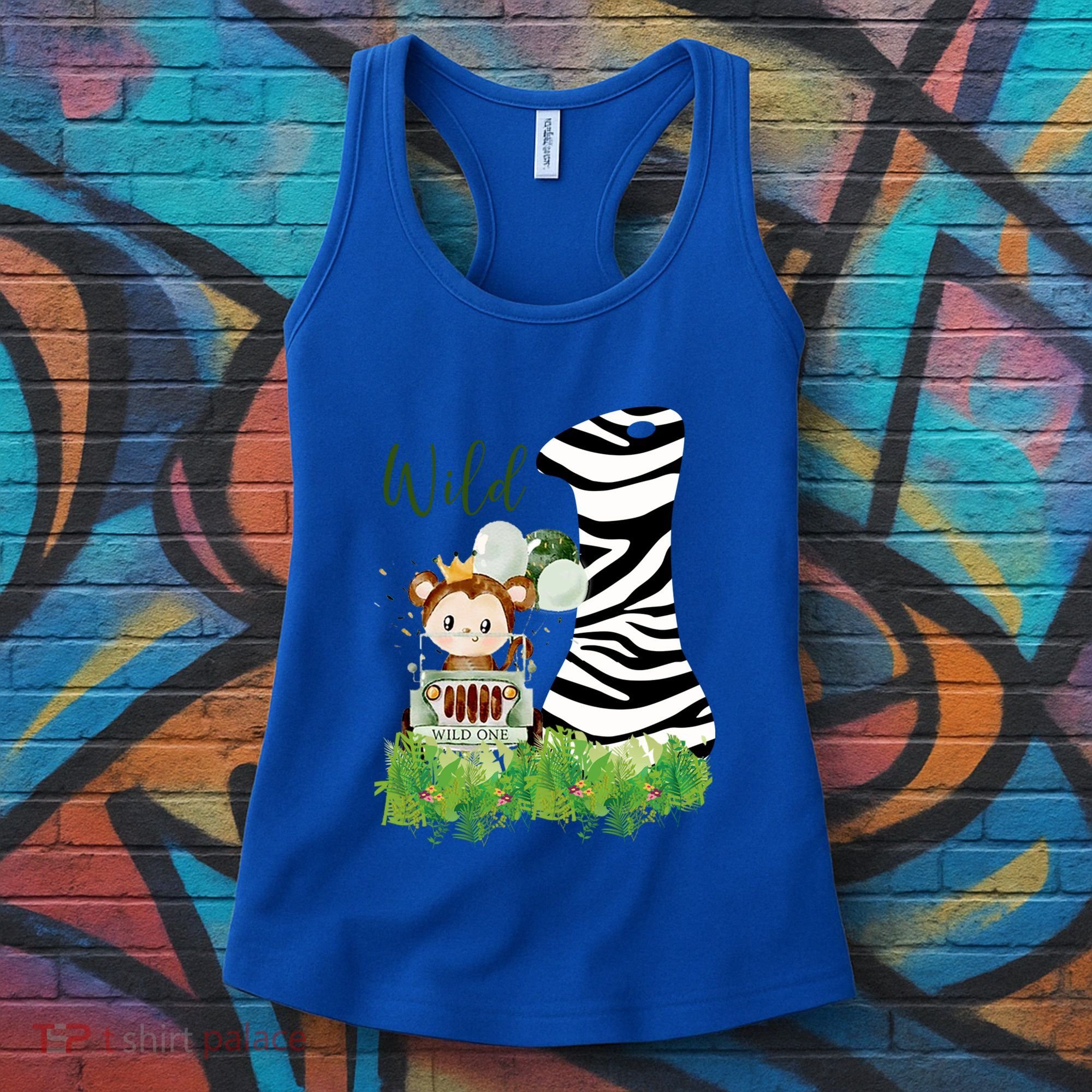 Im Wild And 1 Zoo Theme Birthday Safari Jungle Animal Women's Tank Top