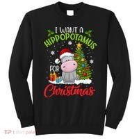 I Want A Hippopotamus For Christmas Xmas Hippo Sweatshirt thumb 0