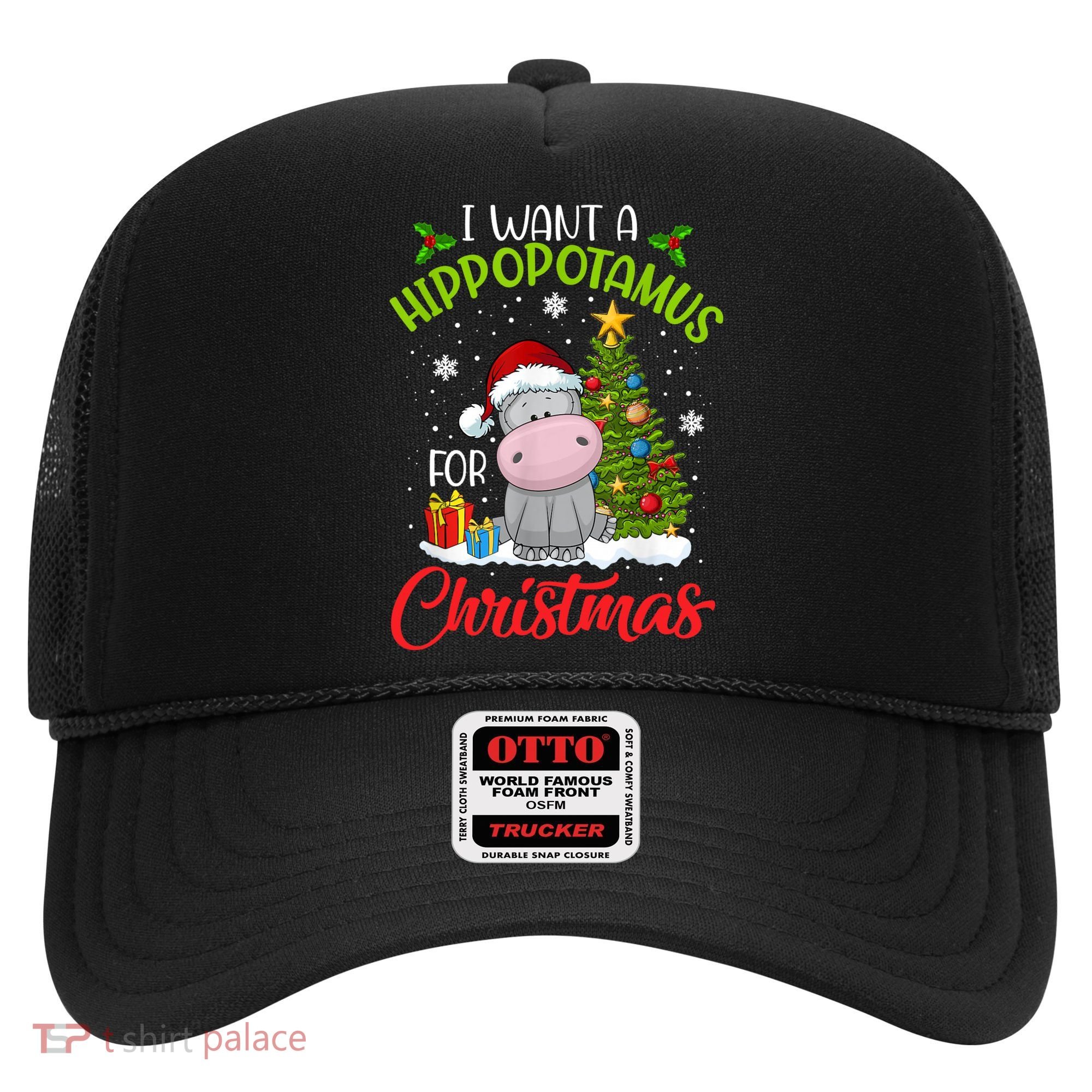 I Want A Hippopotamus For Christmas Xmas Hippo Hat